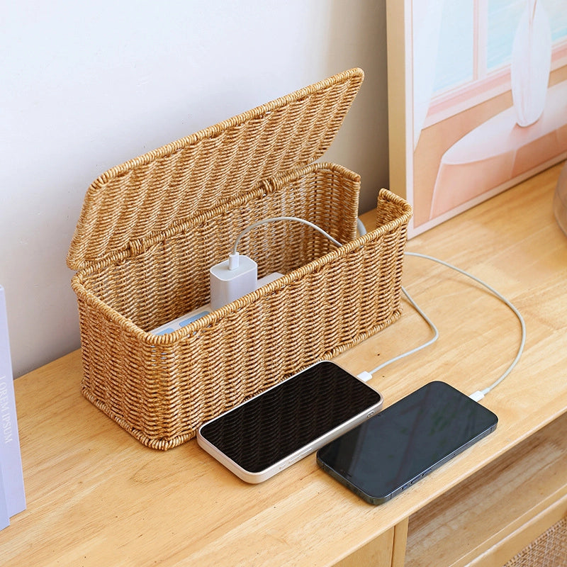 Minimalist Classic Style Solid Color Plastic Storage Box