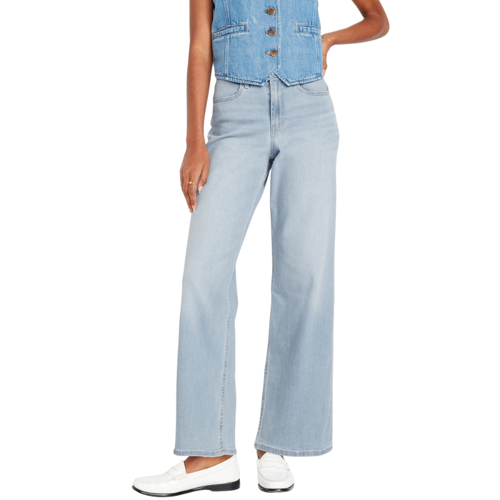 High Waisted Wow Wide Leg Jeans
