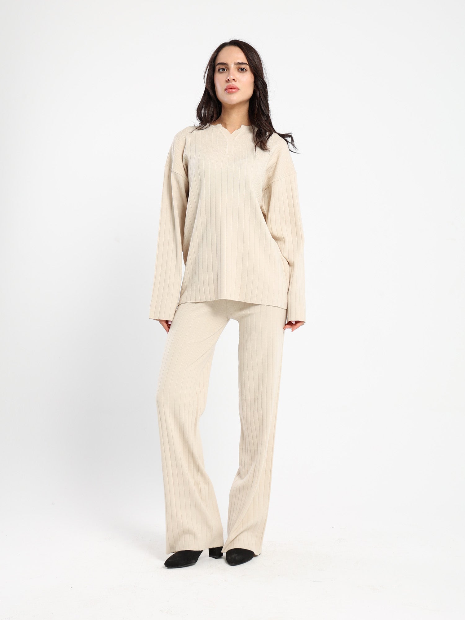 Ribbed Design Pants
