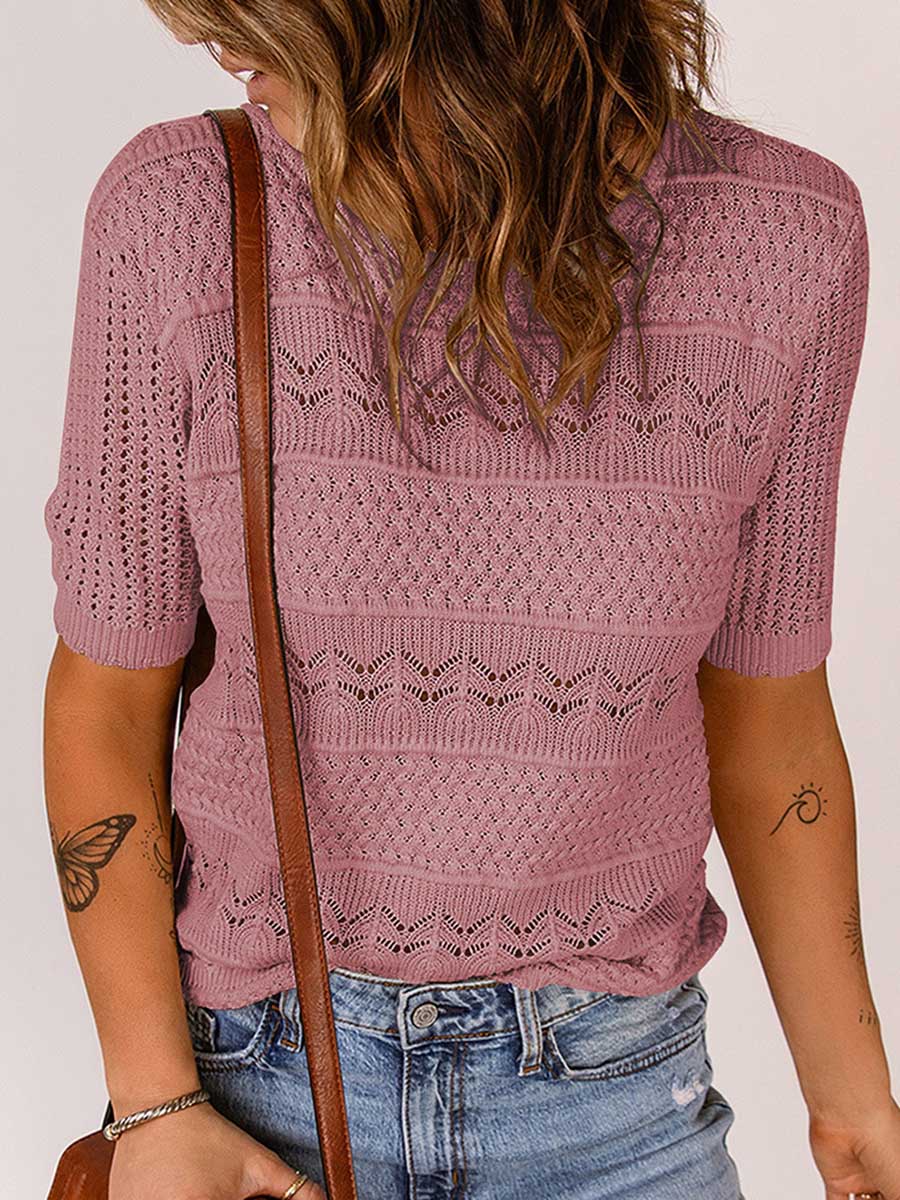 Round neck pullover bottom shirt