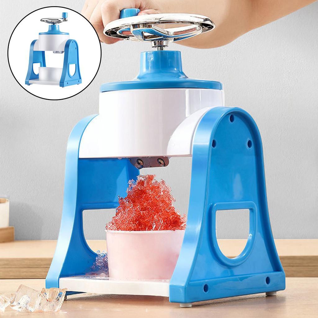 Portable Manual Ice Shaver Snow Ball Machine. Mini Ice Shaving Machine. Ice Cream Grinding Machine