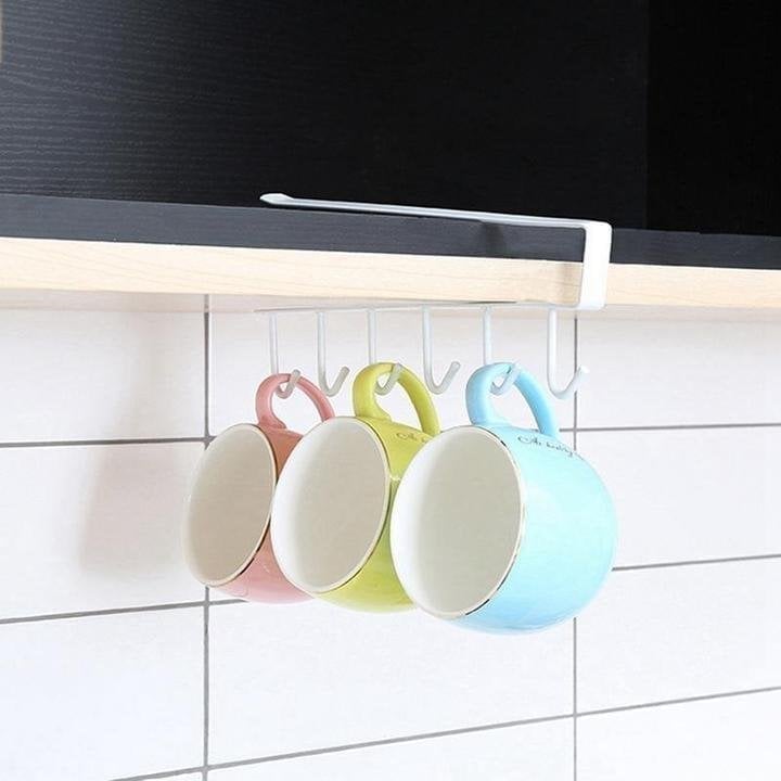 (Summer Hot Sale- 47% OFF) Under-Cabinet Hanger Rack (6 Hooks)- Buy 2 Get Extra 10% OFF