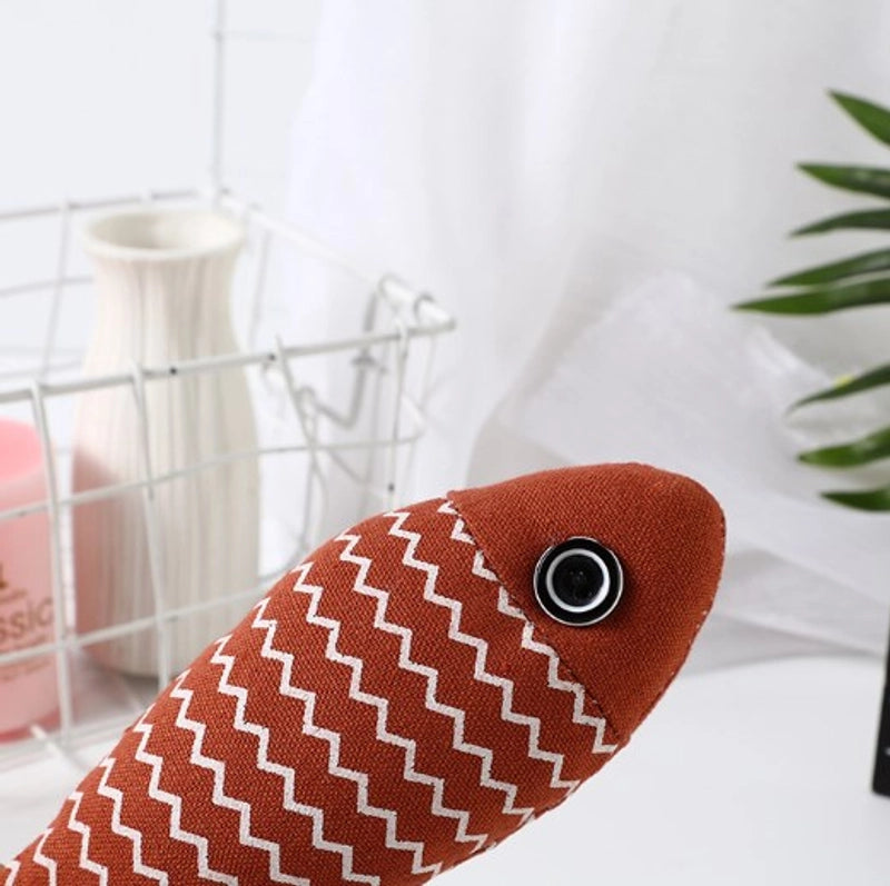 Cute Plush Simulation Fish Cat Teaser Toy