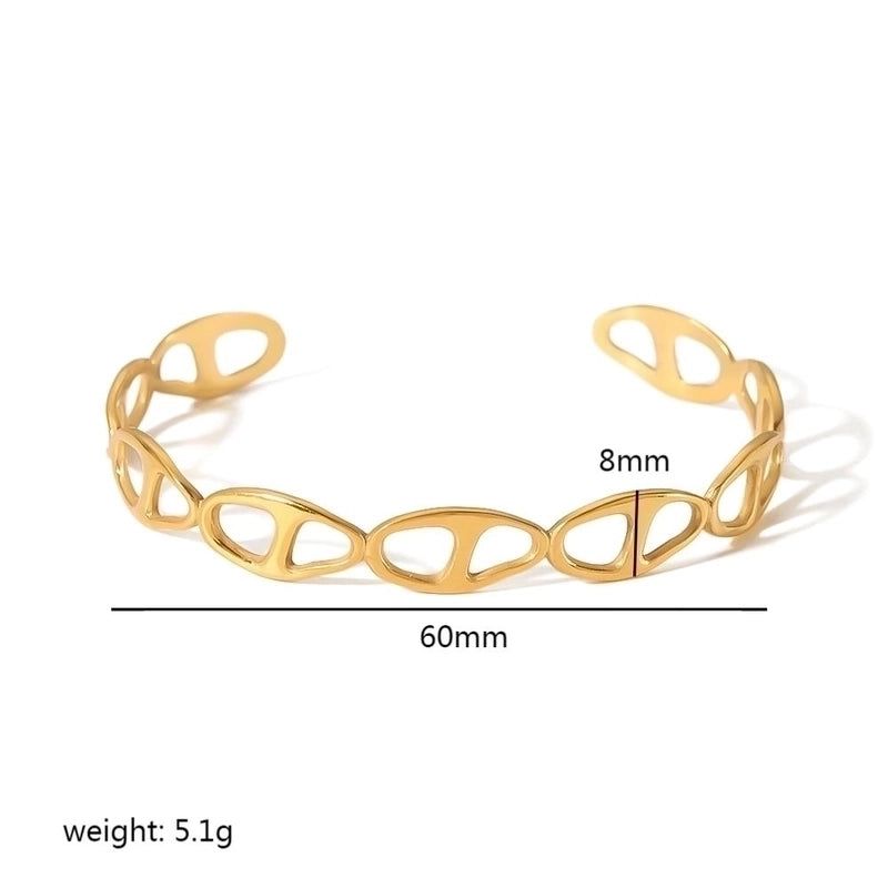 Vintage Style Circle 304 Stainless Steel Bangle In Bulk