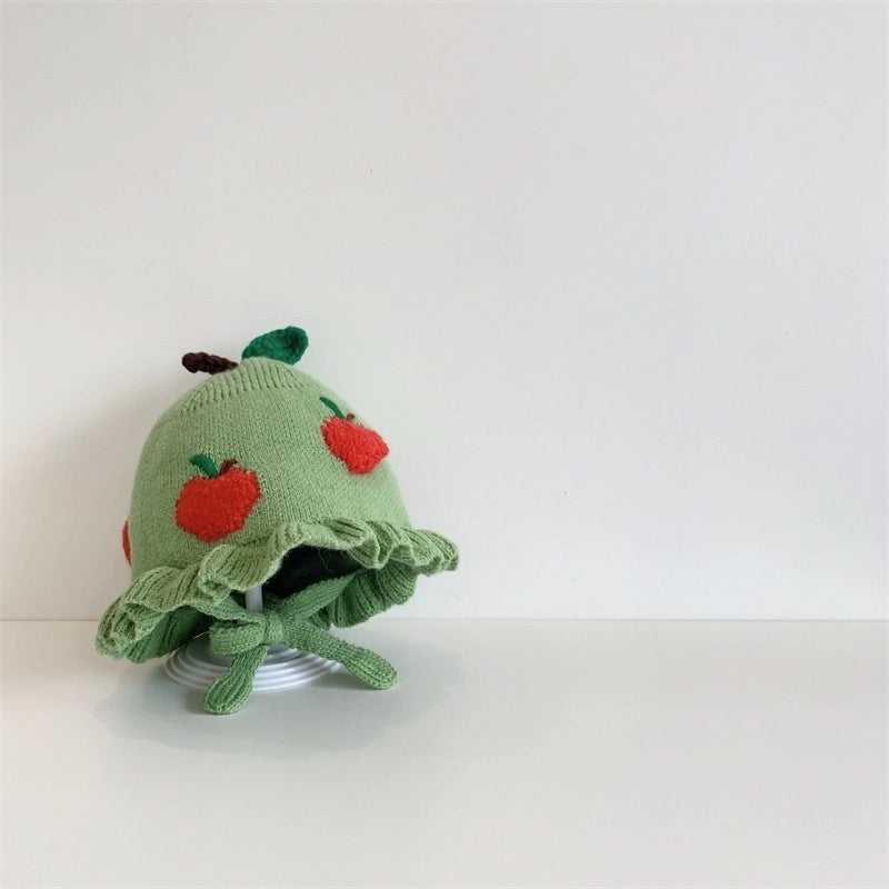 Girl's Cartoon Style Sweet Minimalist Fruit Bucket Hat