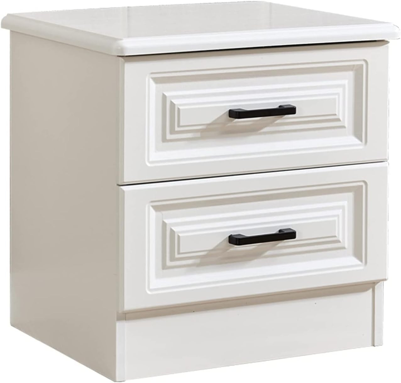 Simplicity Wooden Bedside Table with 2 Drawers. Multifunctional Bedside Table