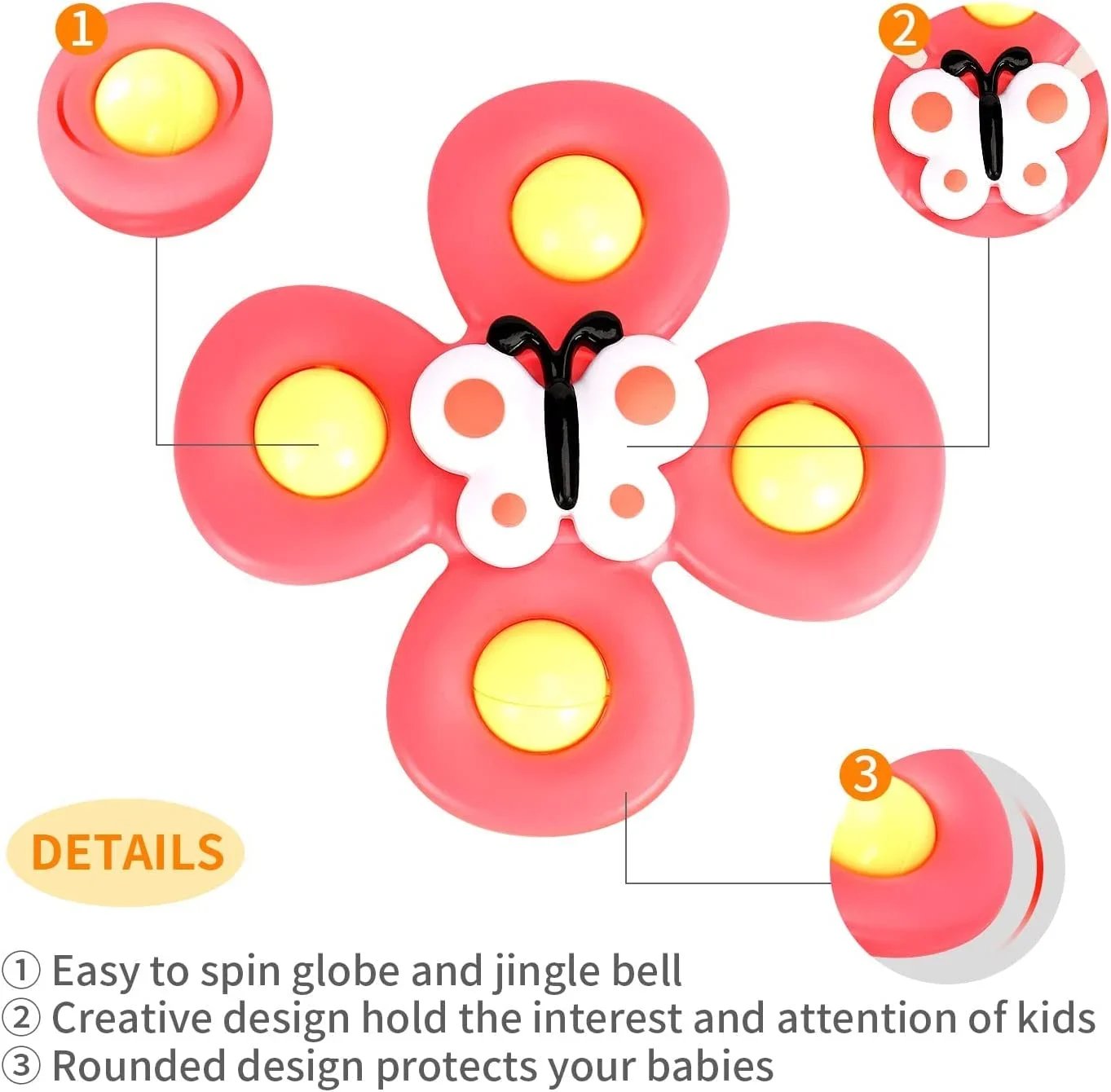 🔥Last Day Promotion -Suction cup spinner toys