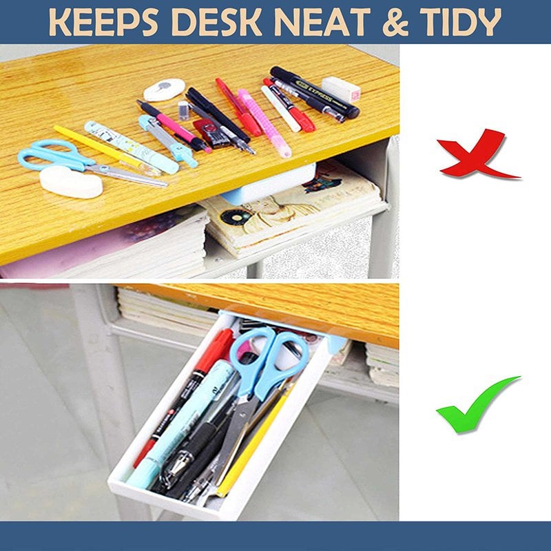 (🌴Summer Hot Sale)Under Desk Storage Drawer