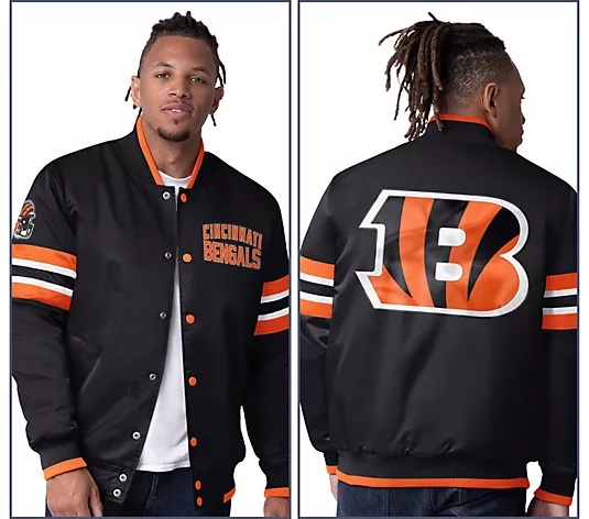 🔥Buy 2 for only $55🎁Buy 2 Get 2 Free🏈NFL Starter Satin Twill Snap Front Jacket