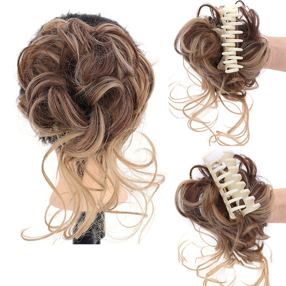 💥Hot Sale 💥- Haarstuk voor rommelige knot. golvende krullende chignon paardenstaart voor dagelijks gebruik