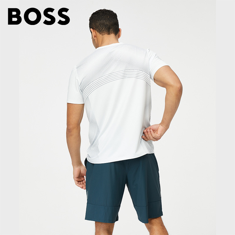 BOSS Men-s Sweat-absorbent Breathable T-shirt