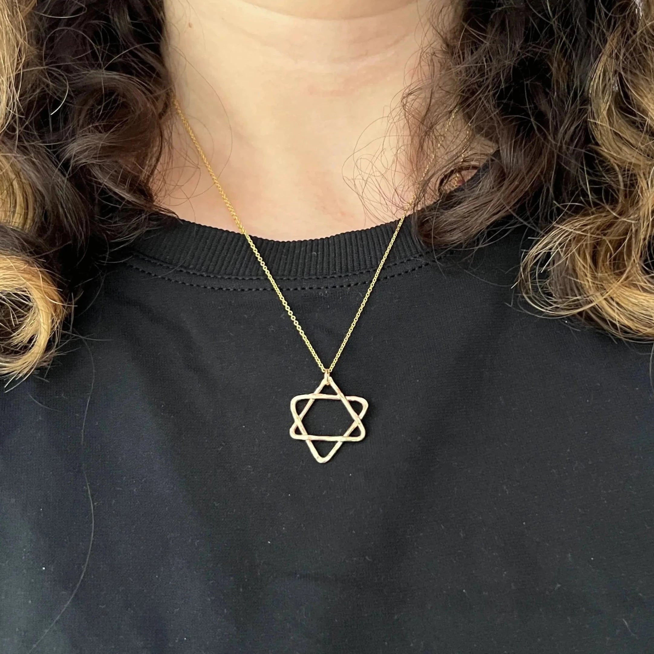 Gold-Filled Handmade Organic Star of David - Small or Large