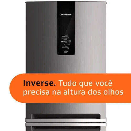 BRASTEMP BRE57AK FROST FREE REFRIGERADOR CON TURBO ICE INVERSE - 443L  -WXL