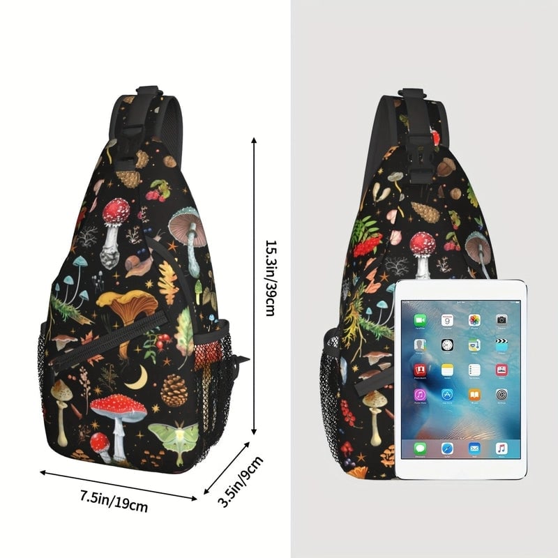 Football Chest Bag Basketball Rugby Baseball Sports Mushroom Chrysanthemum Boys And Girls Adult Shoulder Messenger Bag