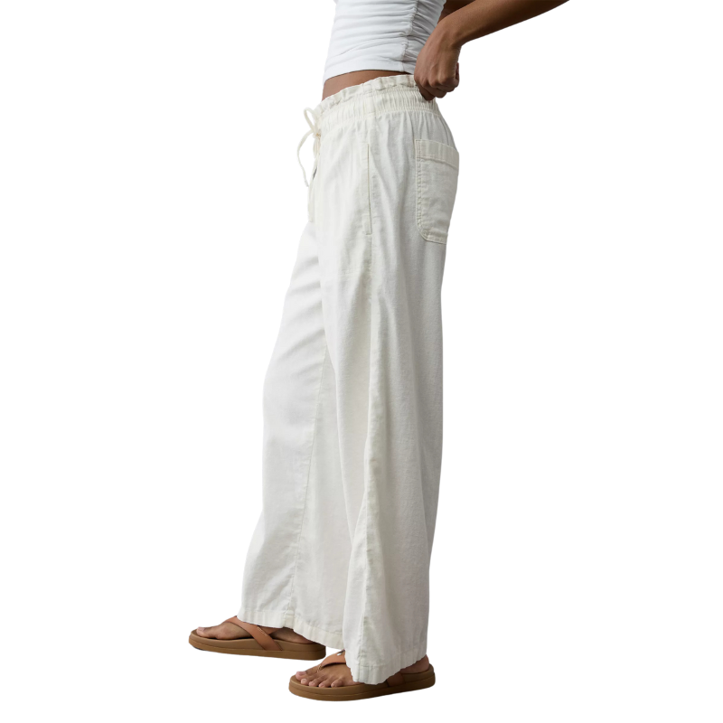 Dreamy Drape Linen Blend Pull On Pant