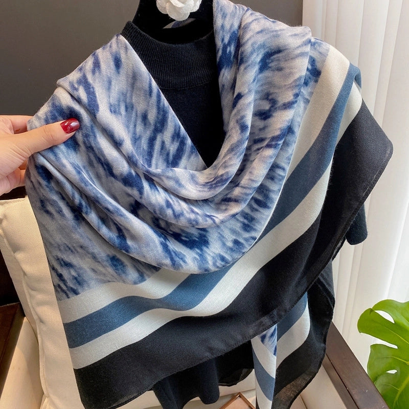 Women's Retro Ethnic Style Printing Polyester Printing Scarf