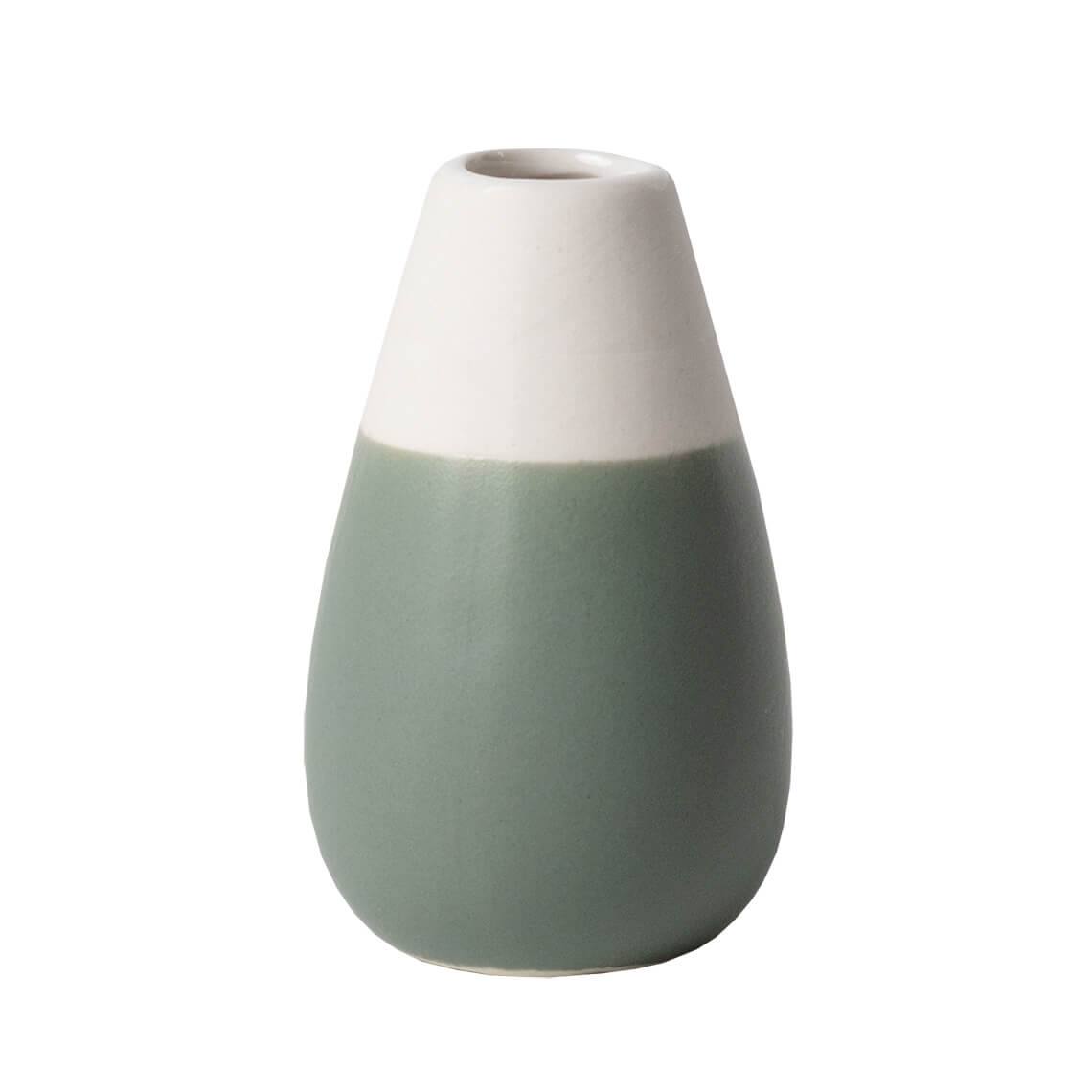 Pastel Mini Vases. Set of 4 - Green