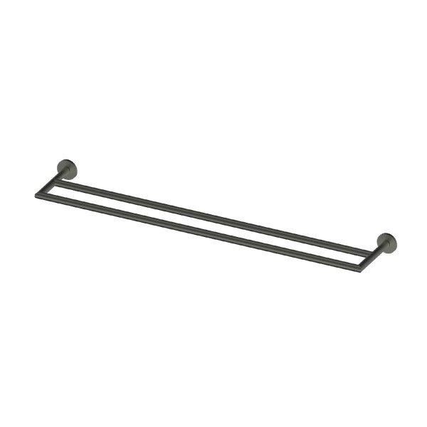 Greens Astro II Double Towel Rail 600mm - Gunmetal Grey