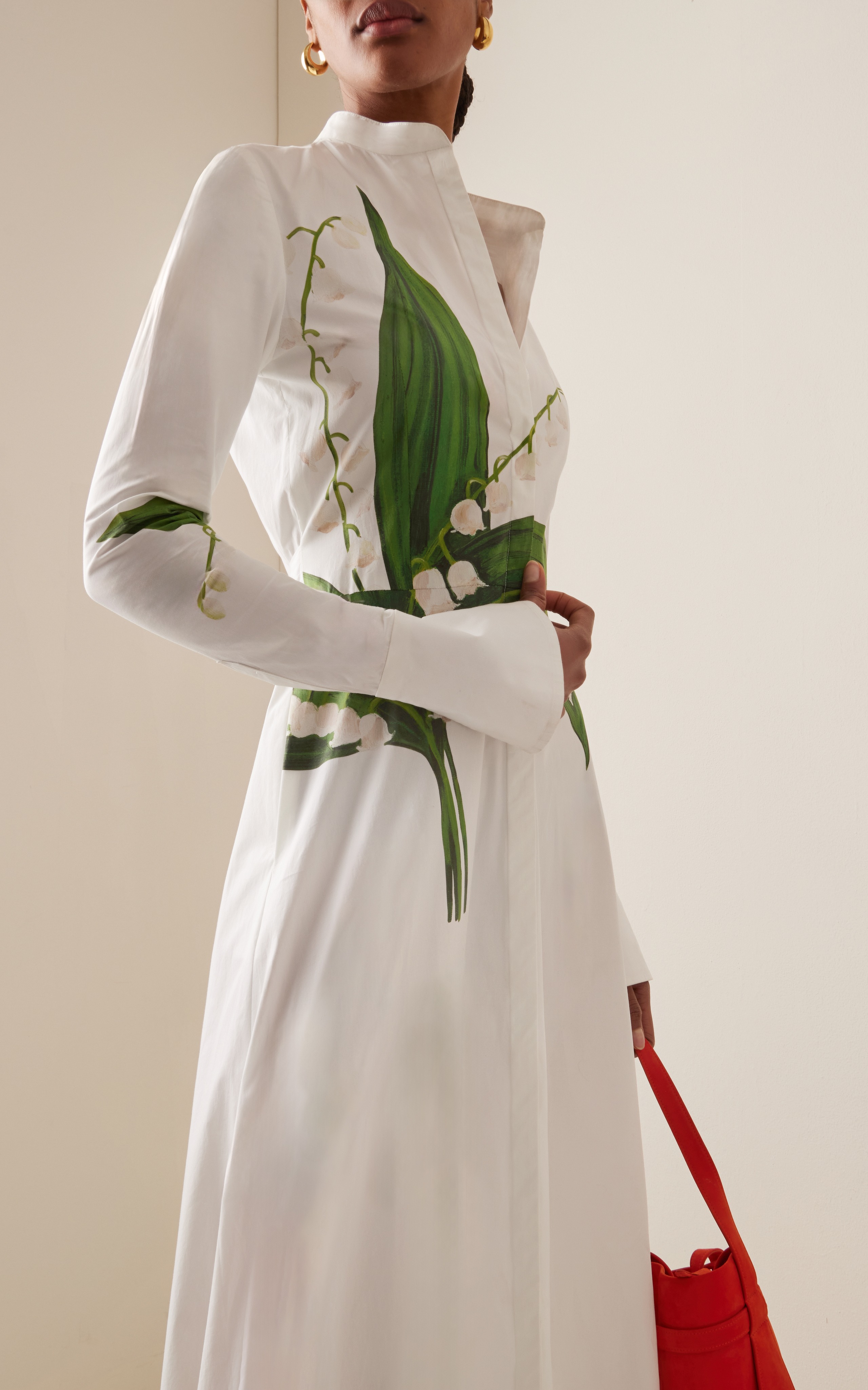 White Print Maxi Dress
