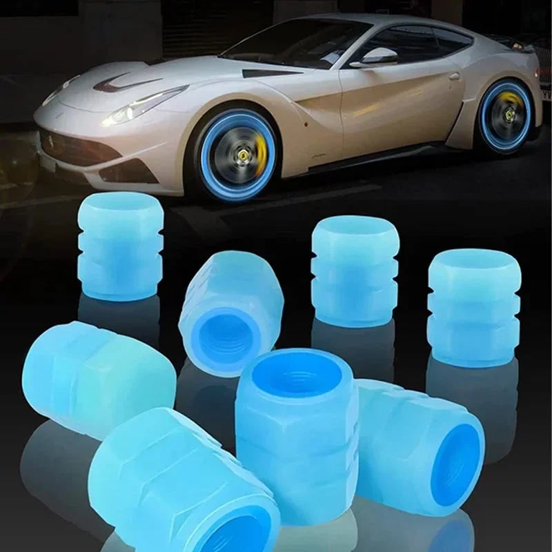 🔥🔥Universal Fluorescent Tire Valve Caps (4 PCS/Set)