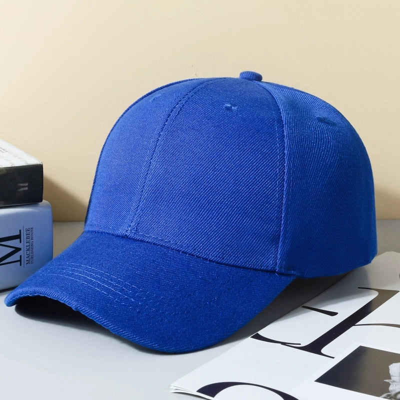 Hat Spring And Autumn New Solid Color Printable Logo Advertising Hat Sunscreen Cap Sports Baseball Cap Light Plate Cap