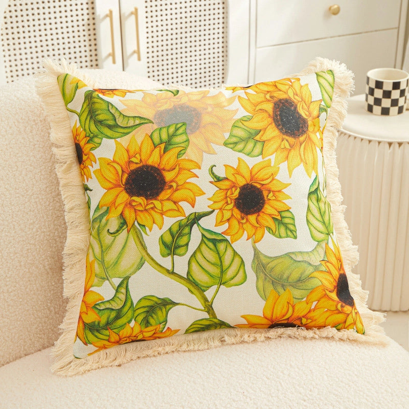 Casual Elegant Minimalist Sunflower PP Cotton Polyester Throw Pillow
