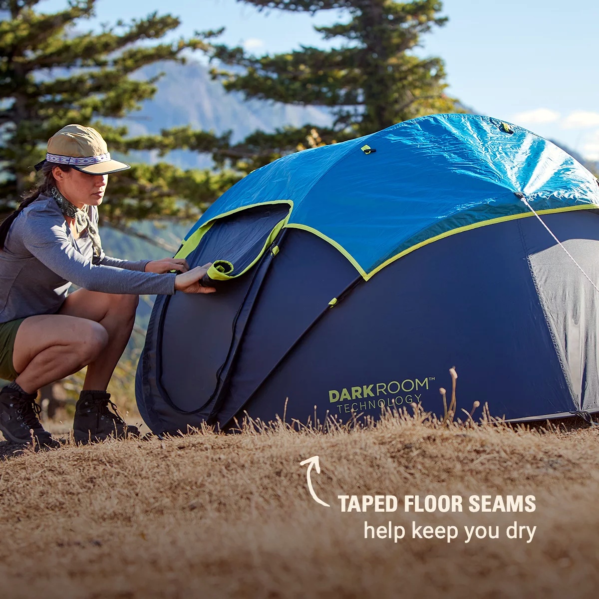 2-Person Camp Burst™ Pop-Up Tent with Dark Room™ Technology