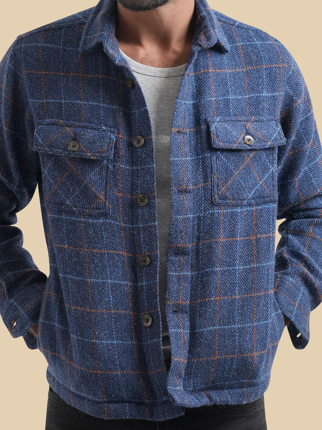 Men's Flannel Check Shacket