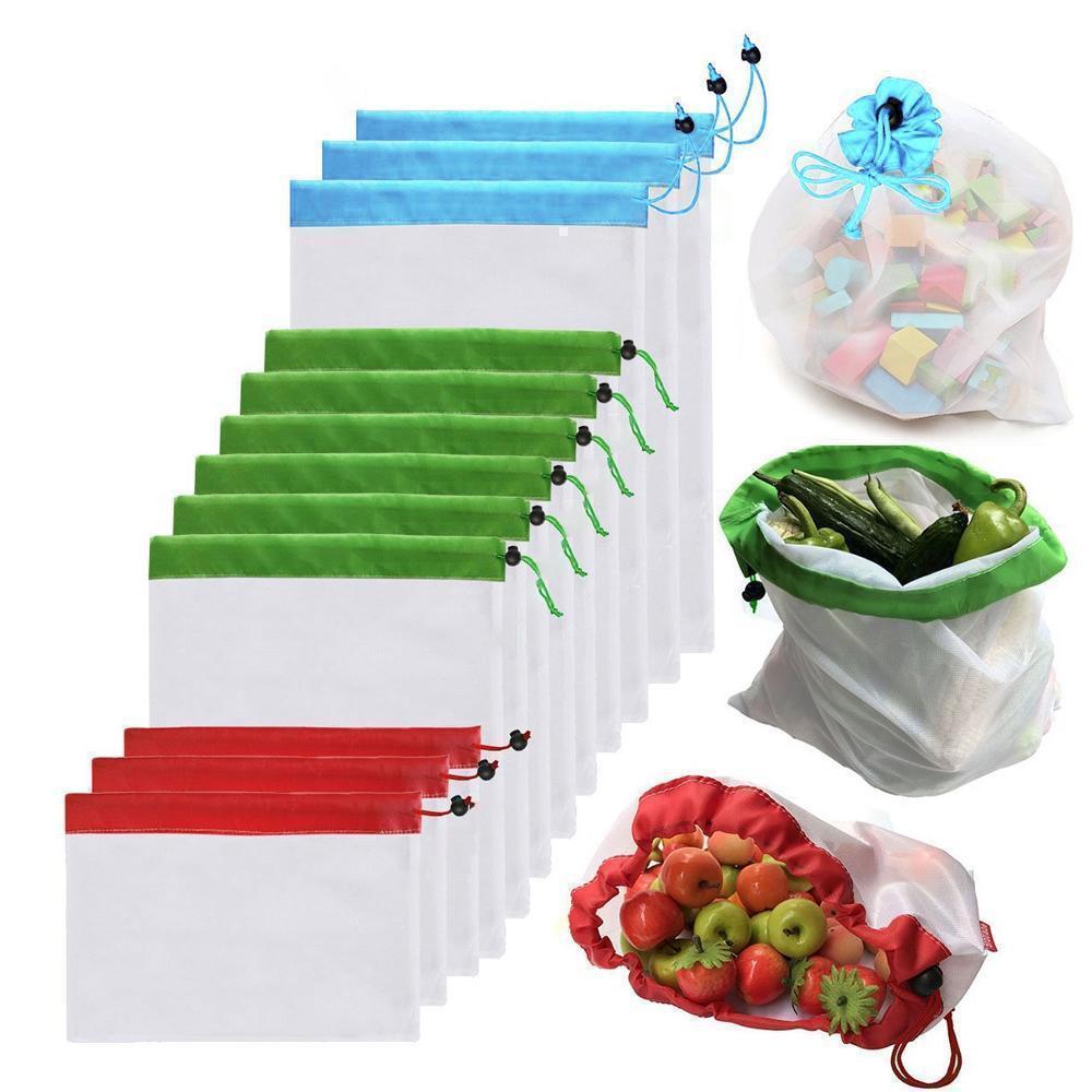 Ecological and Reusable Portable Bag. 12 Pieces