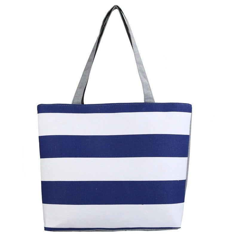 500 Pieces Women's Medium Canvas Rainbow Basic Classic Style Zipper Canvas Bag