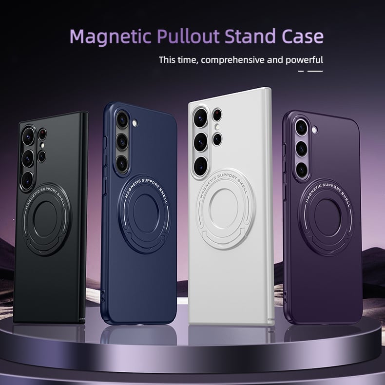 Matte Invisible Stand Magnetic Case For Samsung S23/ S23+/ S23 Ultra