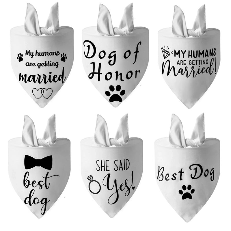 Pet Print Letter Pattern Portable Fashion Triangle Scarf