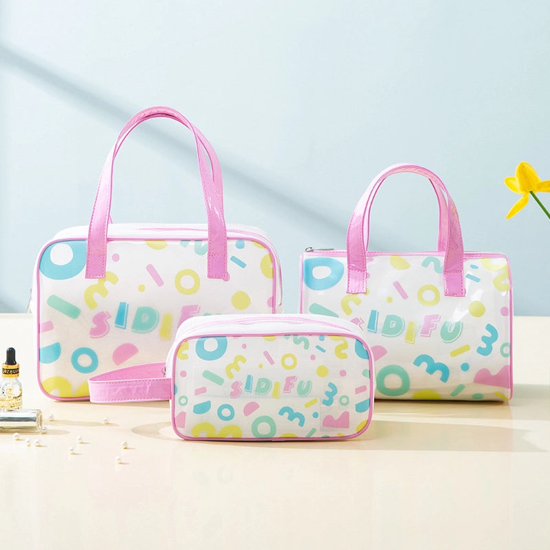 Letter Flower Butterfly PVC Storage Bag