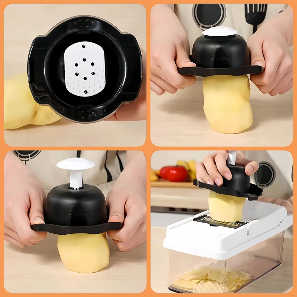 Ama 2024 Kitchen Vegetable Chopper Slicer cheese Grater Multifunctional Mandoline Cutter Useful thing Female Kitchen Accessories