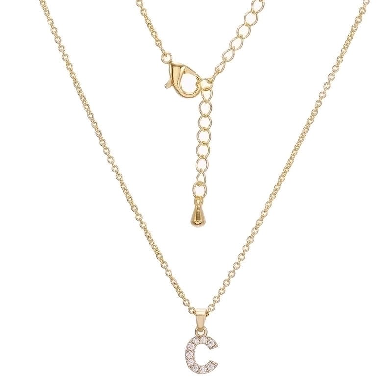 Brass Cable Chain Letter Necklace