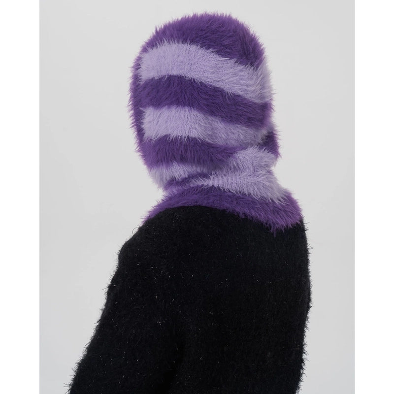Women's Casual Stripe Eaveless Wool Cap