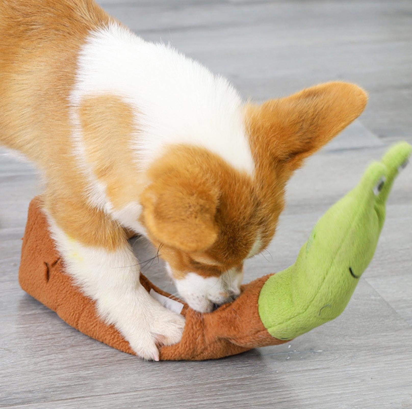 Snail Style Pet Snuffling Toy Dog Intelligence and Slow-Eating Training Toy