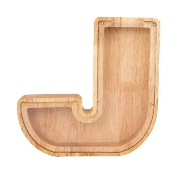 (🔥Summer Hot Sale Now-50% Off) Personalized Wooden Letter Piggy Bank - FREE SHIPPING