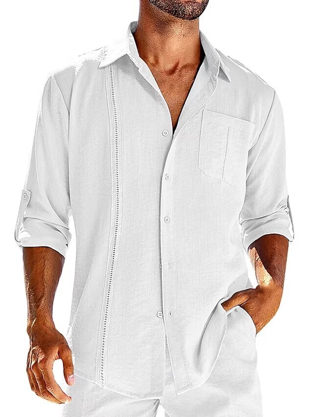 5-Pack Men's long sleeve zipper design casual shirt top