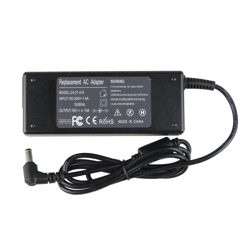 90W multifunctional notebook power supply. Universal charger with 20 DC chargers