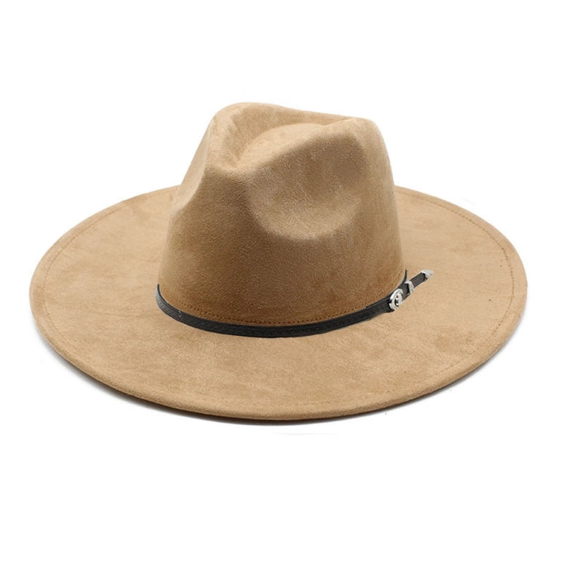 Women's Vintage Style Baroque Style Ethnic Style Solid Color Big Eaves Fedora Hat