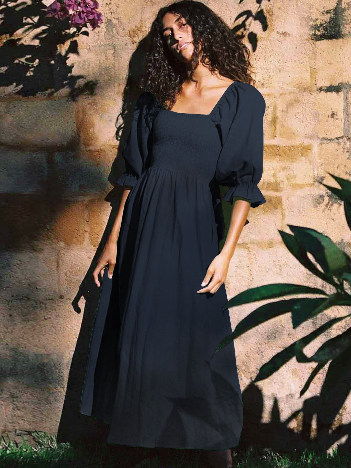 🏖️FRENCH RUFFLED LANTERN SLEEVES MULTI-WEAR DRESS🔥HOT SALE 49% OFF