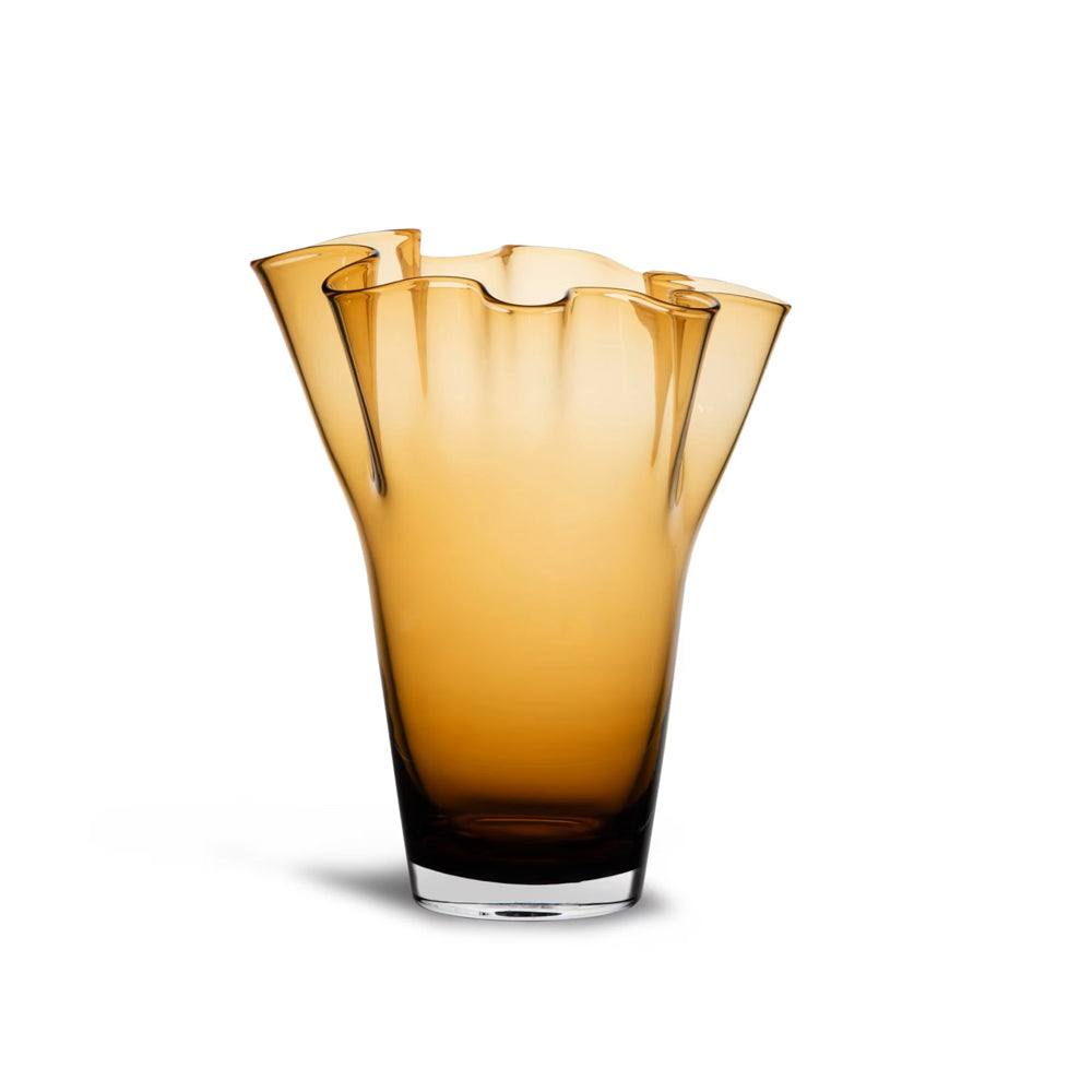 Viva Glass Vase Large - Amber