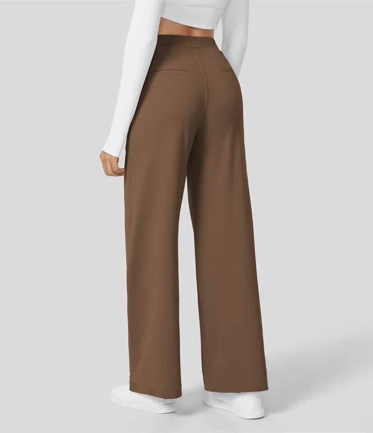 Quinn | High Waist Trousers with Side Pockets