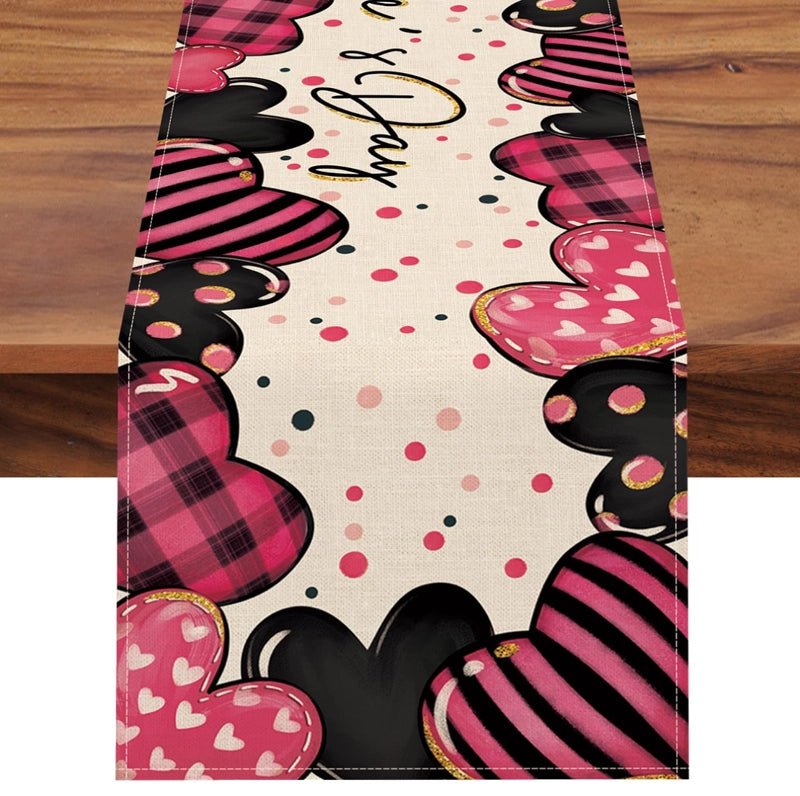 Valentine'S Day Casual Elegant Minimalist Letter Heart Shape Polyester Tablecloths