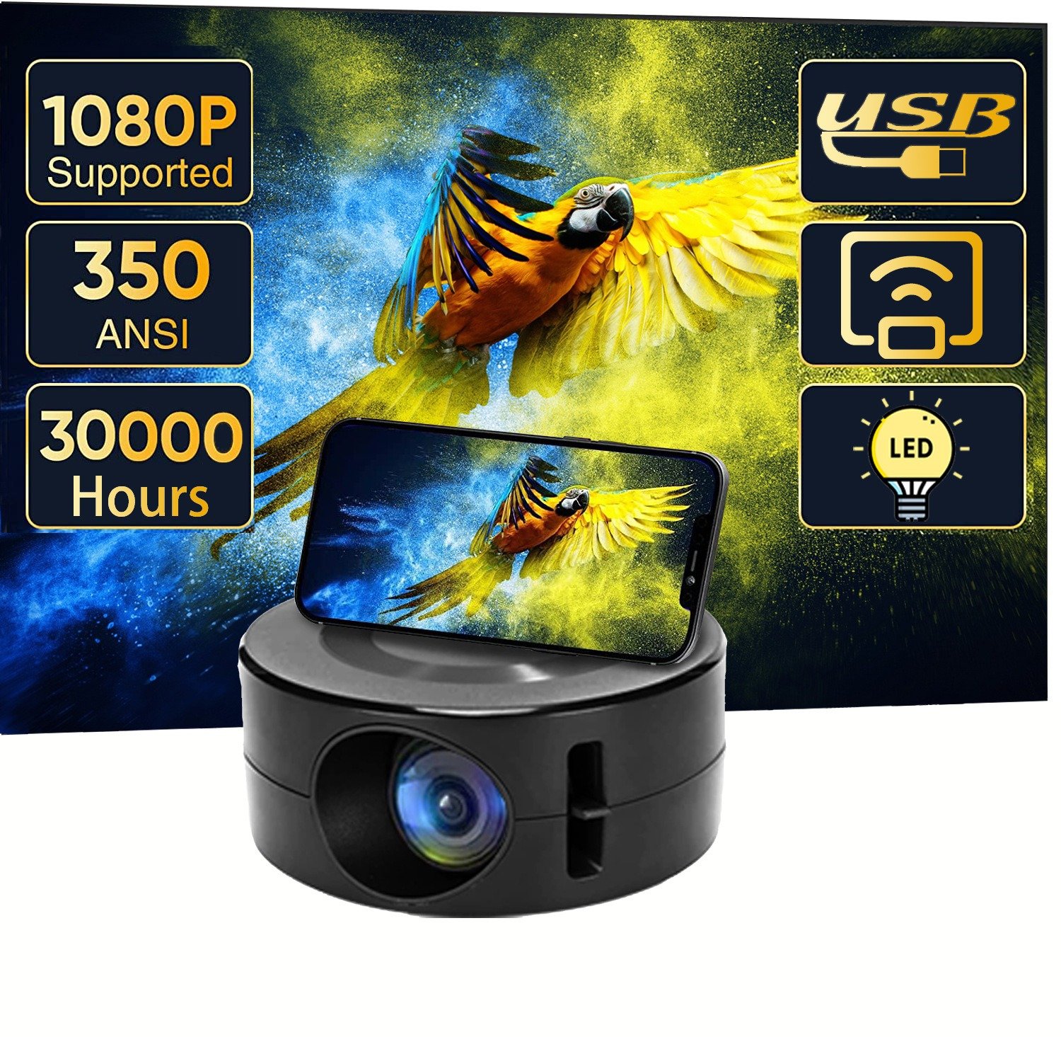 47% OFF Home HD Portable Pocket Projector