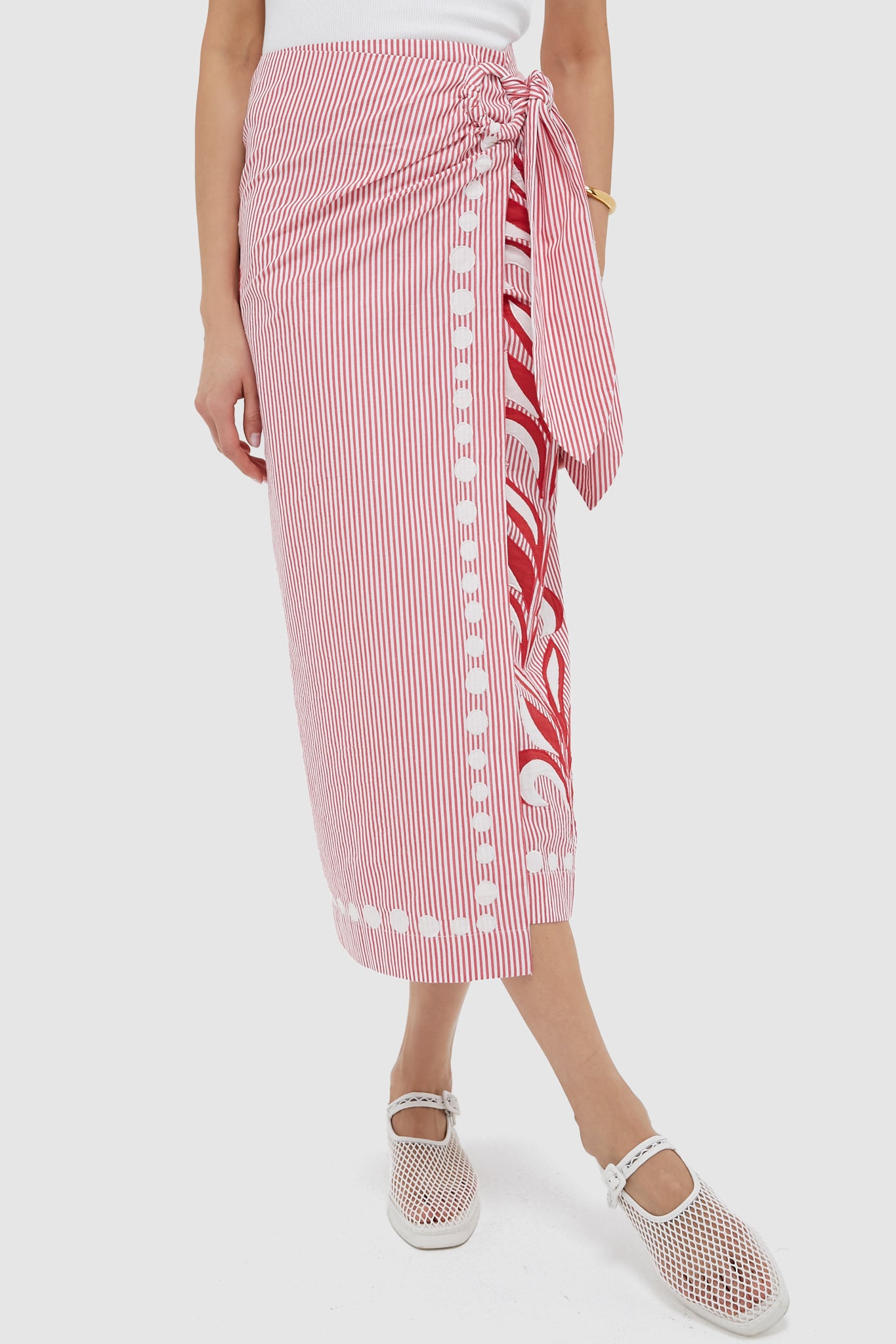 Red Stripe Loren Skirt