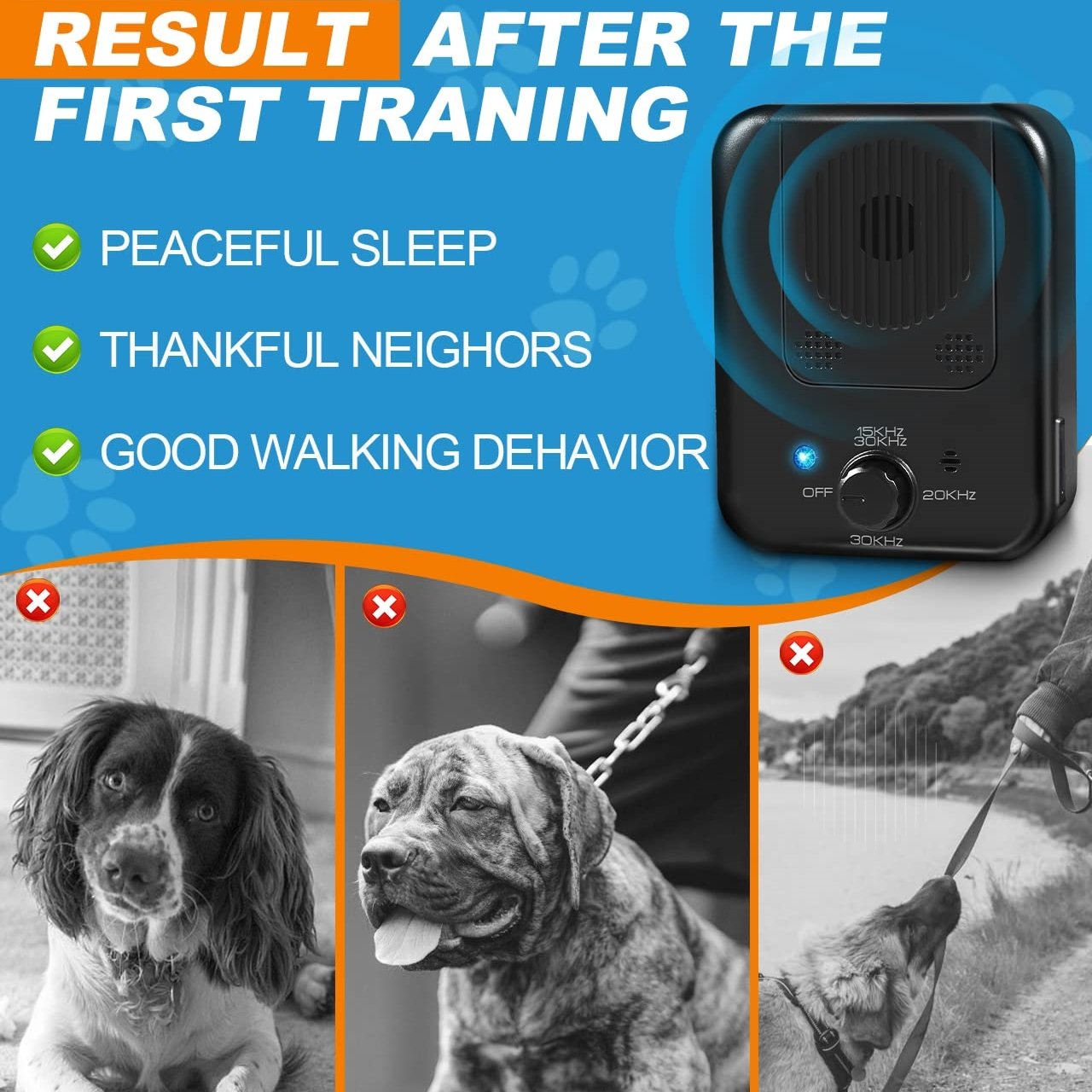 Ultrasonic Dog Barking Control Device (trains your dog not to bark)