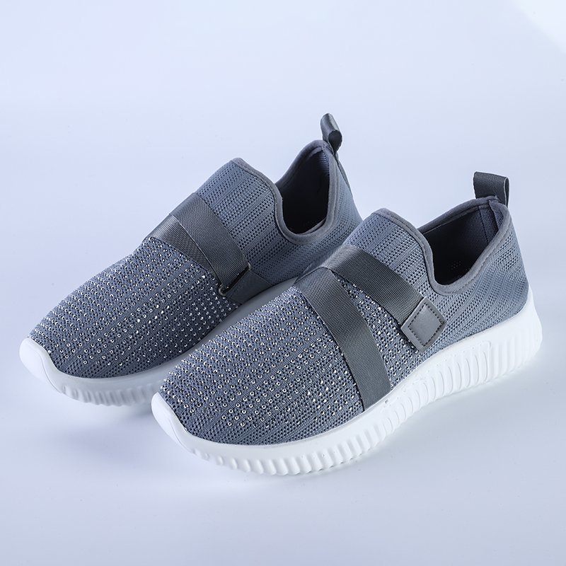 Women's Crystal Comfy Sole Walking Shoes