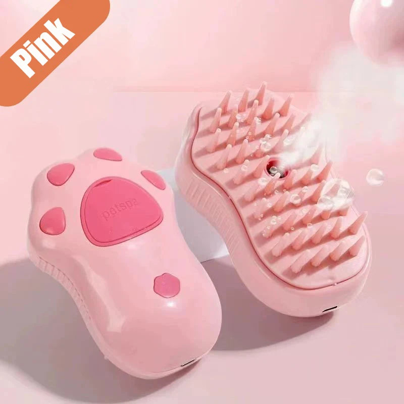 Pet Steamy Brush Pro - 3-in-1 Grooming. Massage & Steam Cleaning Tool